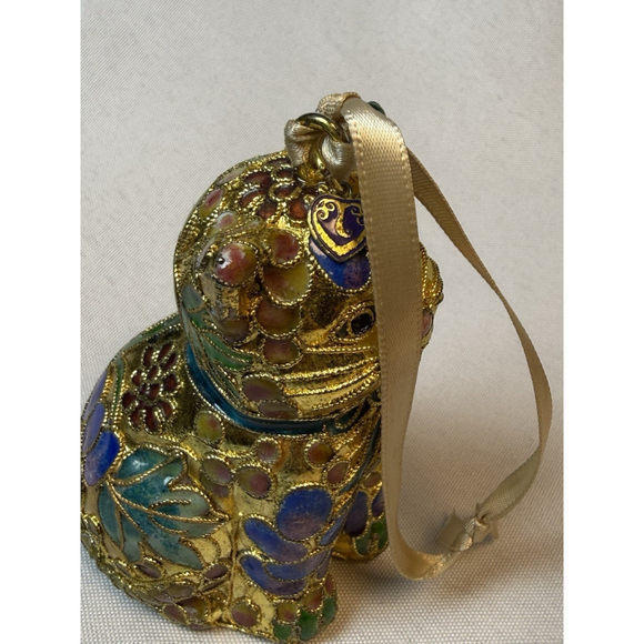 Victorian Treasures #A205-2 Cat Sitting Gold Ornament 3 1/2” Gorgeous - Picture 7 of 8